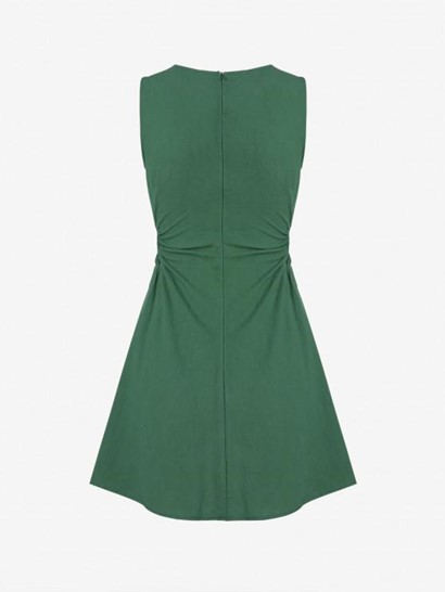 Cutout Waist Sleeveless Mini Dress - Image 3
