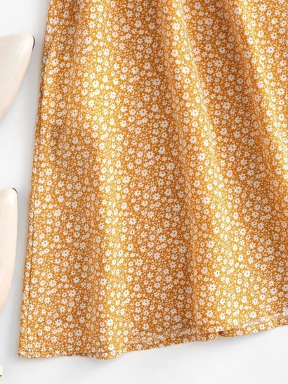 Boho Ditsy Print Mini Sundress - Image 4