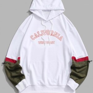 CALIFORNIA WEST COAST Vintage Colorblock Hoodie