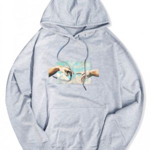 Helping Hands Vintage Graphic Front Pocket Lounge Hoodie