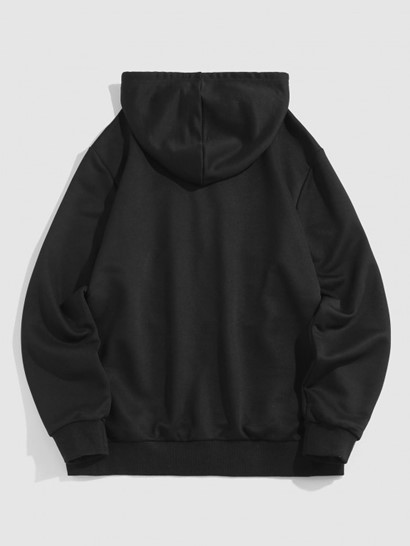 Streetwear CALIFORNIA Print Zip Up Vintage Essentials Hooded Jacket - Image 2